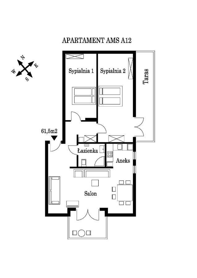 Apartament Ams A12 Rewal Kültér fotó